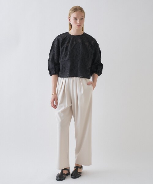 cloenc（クロエンス）の「【手洗い可】2wayジャカードブラウス（シャツ/ブラウス・レディース・ホワイト系4/ブラック系3・02）」の15枚目の写真