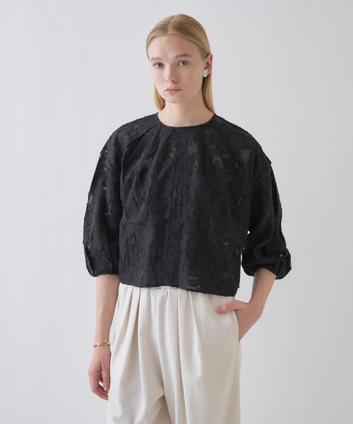 cloenc（クロエンス）の「【手洗い可】2wayジャカードブラウス（シャツ/ブラウス・レディース・ホワイト系4/ブラック系3・02）」の17枚目の写真