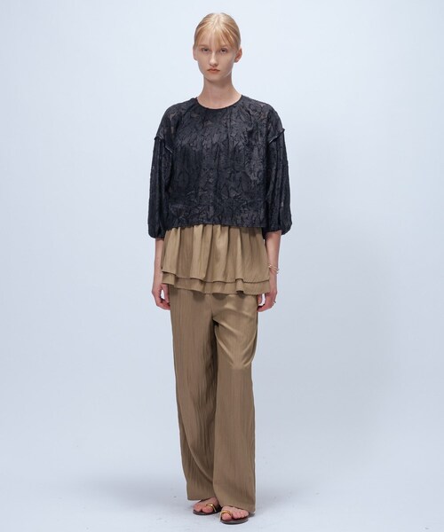 cloenc（クロエンス）の「【手洗い可】2wayジャカードブラウス（シャツ/ブラウス・レディース・ホワイト系4/ブラック系3・02）」の21枚目の写真