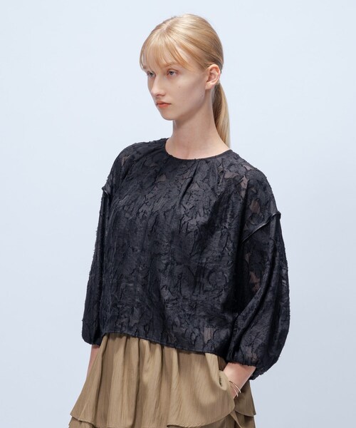 cloenc（クロエンス）の「【手洗い可】2wayジャカードブラウス（シャツ/ブラウス・レディース・ホワイト系4/ブラック系3・02）」の22枚目の写真