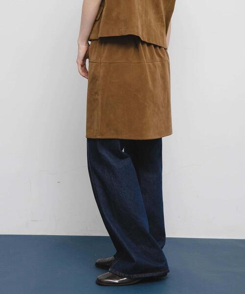 KBF（ケイビーエフ）の「トラペーズミニスカート（スカート・レディース・キャメル/ダークブラウン・ONE）」の16枚目の写真