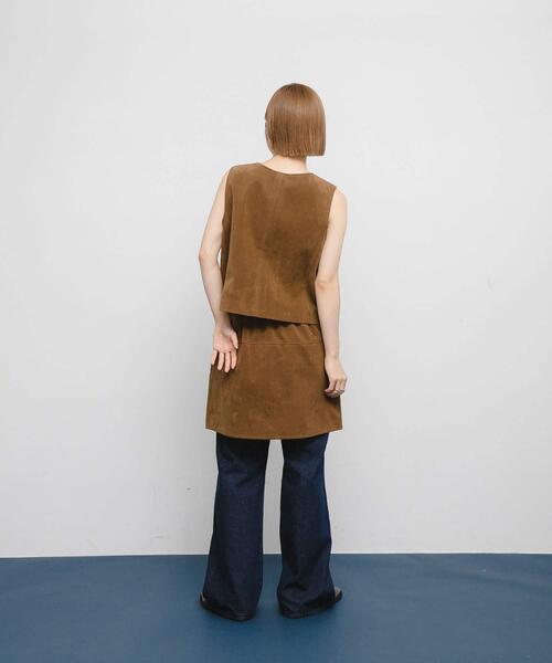 KBF（ケイビーエフ）の「トラペーズミニスカート（スカート・レディース・キャメル/ダークブラウン・ONE）」の19枚目の写真