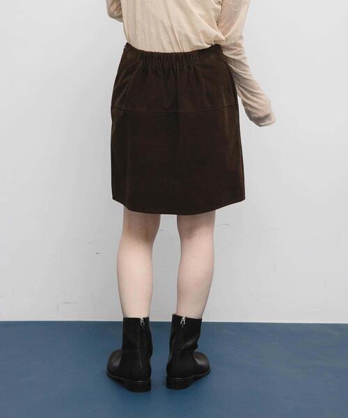 KBF（ケイビーエフ）の「トラペーズミニスカート（スカート・レディース・キャメル/ダークブラウン・ONE）」の8枚目の写真