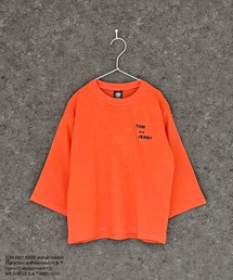 Tシャツ/カットソー（オレンジ/橙色系・バックプリント）ファッション