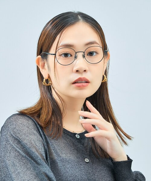 UNITED ARROWS（ユナイテッドアローズ）の「Zoff｜UNITED ARROWS｜ボストン型 メガネ [Stylish] チタン 軽量 ｜伊達メガネ 度付き[レンズ交換券付き]ユニセックス  ユナイテッドアローズ（メガネ・メンズ・アンティークゴールド/シルバー/ブラック系その他6・FREE）」の3枚目の写真