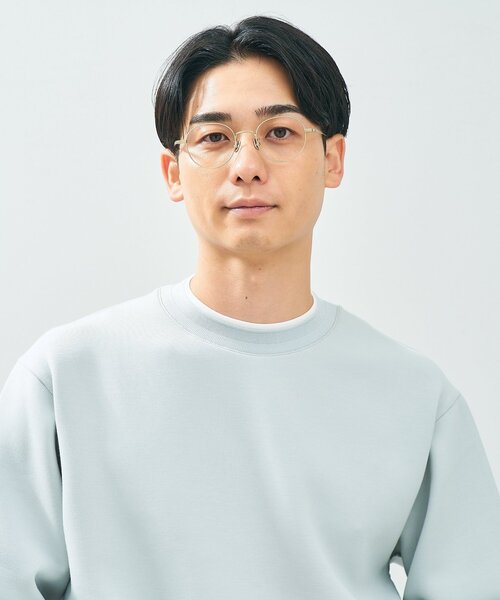 UNITED ARROWS（ユナイテッドアローズ）の「Zoff｜UNITED ARROWS｜ボストン型 メガネ [Stylish] チタン 軽量 ｜伊達メガネ 度付き[レンズ交換券付き]ユニセックス  ユナイテッドアローズ（メガネ・メンズ・アンティークゴールド/シルバー/ブラック系その他6・FREE）」の10枚目の写真