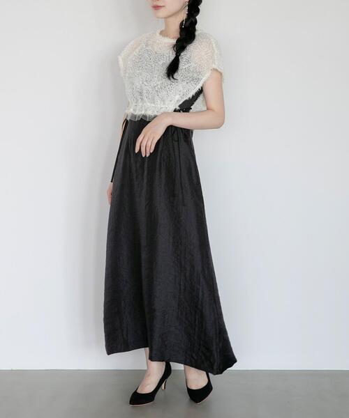 アーバンリサーチ ロッソ（URBAN RESEARCH ROSSO）/kaene　チュールボレロハイウエストドレス セール】kaene チュールボレロハイウエストドレス（ワンピース