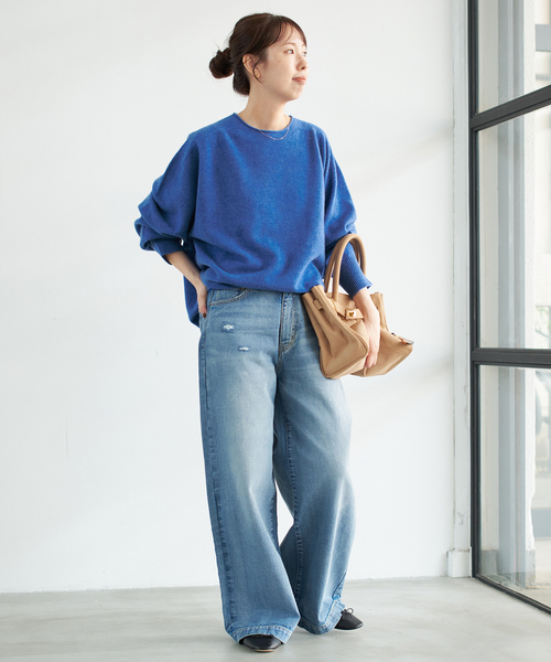 追加》CHESSルーズボートネックプルオーバー（ニット/セーター