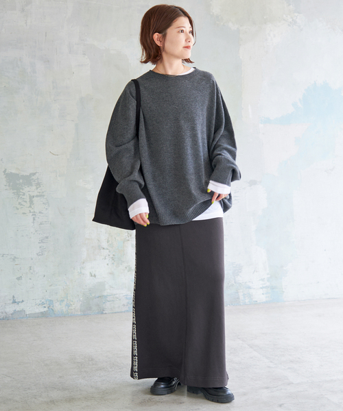 追加》CHESSルーズボートネックプルオーバー（ニット/セーター