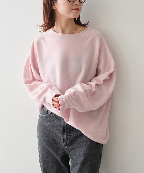 追加》CHESSルーズボートネックプルオーバー（ニット/セーター