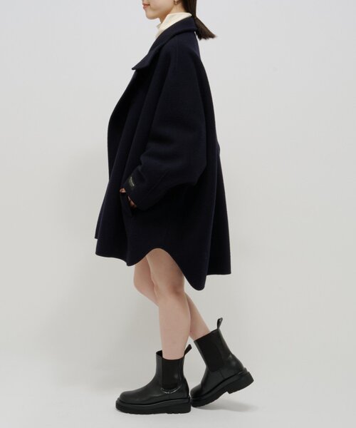 Omekashi（オメカシ）の「ダブルフェイスドルマンコート（その他アウター・レディース・ネイビー/ボルドー・FREE）」の8枚目の写真