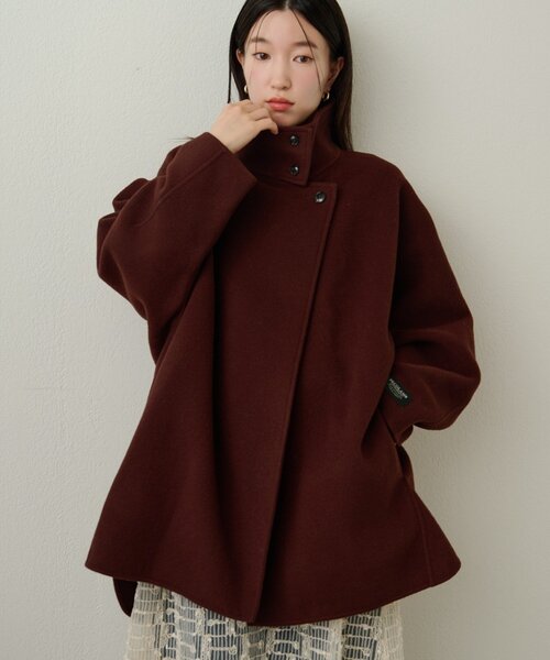 Omekashi（オメカシ）の「ダブルフェイスドルマンコート（その他アウター・レディース・ネイビー/ボルドー・FREE）」の13枚目の写真