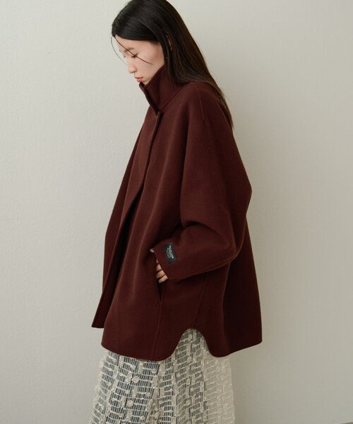 Omekashi（オメカシ）の「ダブルフェイスドルマンコート（その他アウター・レディース・ネイビー/ボルドー・FREE）」の15枚目の写真