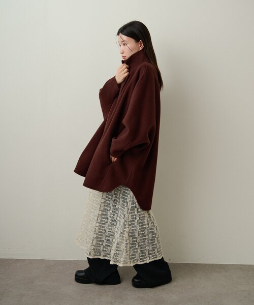 Omekashi（オメカシ）の「ダブルフェイスドルマンコート（その他アウター・レディース・ネイビー/ボルドー・FREE）」の21枚目の写真
