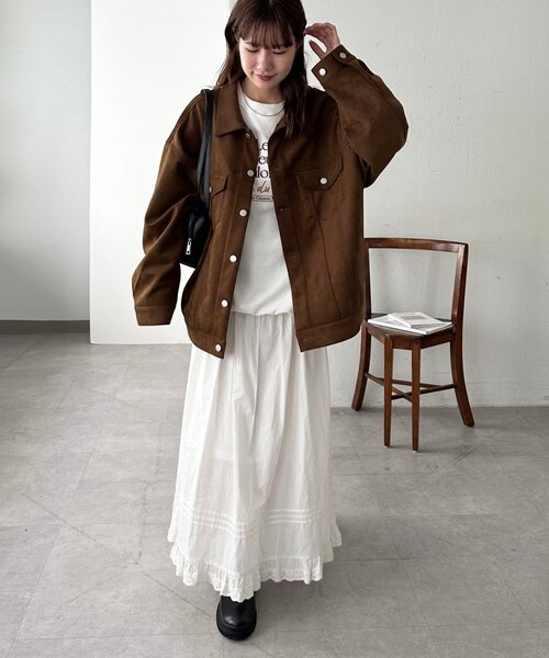 ユニセックス】フェイクスエードトラッカージャケット（その他