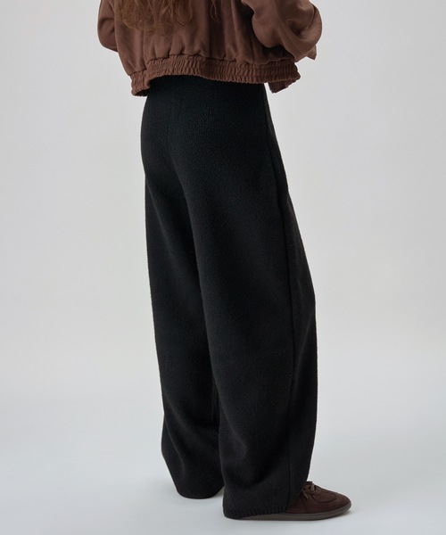 etoll.（エトル）の「リラクシーニットカーブパンツ（その他パンツ・レディース・グレー/アイボリー/ブラック/ブラウン・FREE）」の18枚目の写真