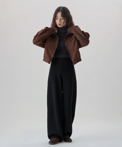 etoll.（エトル）の「リラクシーニットカーブパンツ（その他パンツ・レディース・グレー/アイボリー/ブラック/ブラウン・FREE）」の20枚目の写真