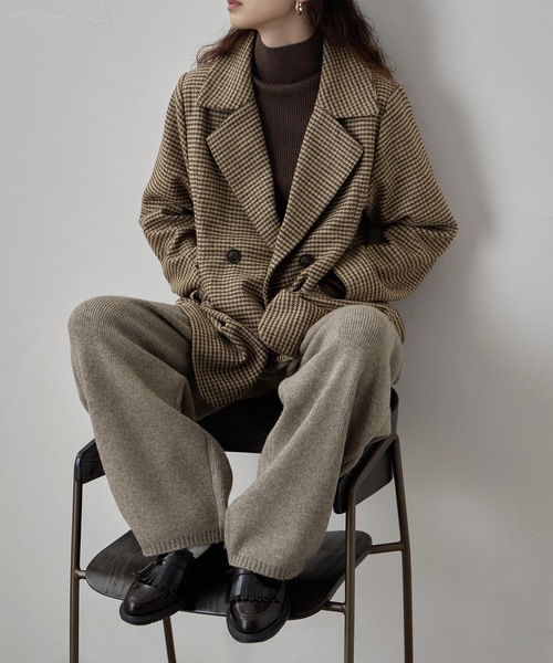 etoll.（エトル）の「リラクシーニットカーブパンツ（その他パンツ・レディース・グレー/アイボリー/ブラック/ブラウン・FREE）」の10枚目の写真