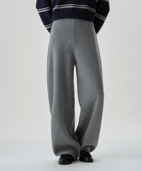 etoll.（エトル）の「リラクシーニットカーブパンツ（その他パンツ・レディース・グレー/アイボリー/ブラック/ブラウン・FREE）」の11枚目の写真