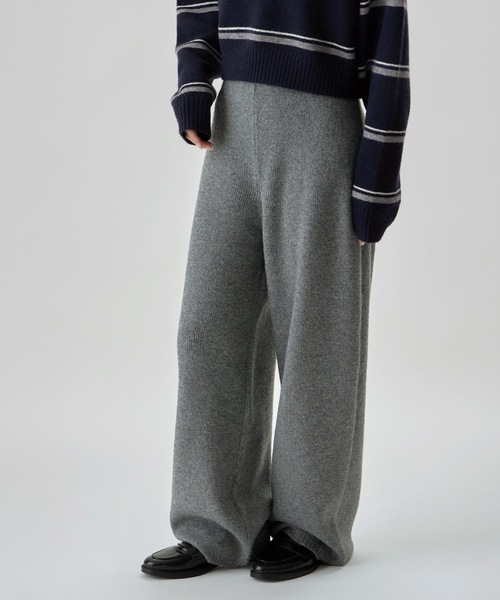 etoll.（エトル）の「リラクシーニットカーブパンツ（その他パンツ・レディース・グレー/アイボリー/ブラック/ブラウン・FREE）」の16枚目の写真