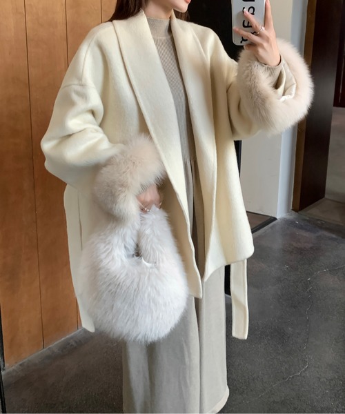 リッチファーショートコート