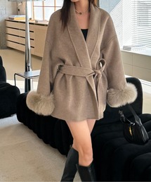 リッチファーショートコート