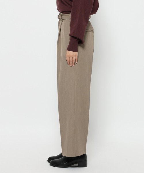 mysty woman（ミスティウーマン）の「ベルトツキセンタープレスパンツ　602793（スラックス・レディース・ホワイト系その他/マスタード/グレー・MEDIUM/SMALL）」の9枚目の写真