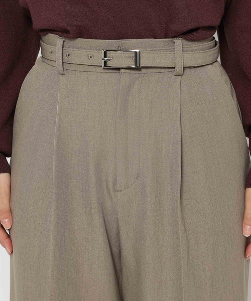 mysty woman（ミスティウーマン）の「ベルトツキセンタープレスパンツ　602793（スラックス・レディース・ホワイト系その他/マスタード/グレー・MEDIUM/SMALL）」の12枚目の写真