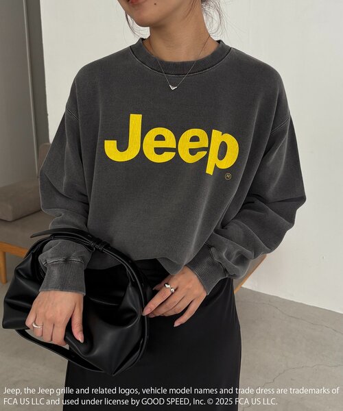 CAPRICIEUX LE'MAGE（カプリシューレマージュ）の「〈GOOD ROCK SPEED〉Jeep®スウェット（スウェット・レディース・ブラウン/ブラック・FREE）」の2枚目の写真