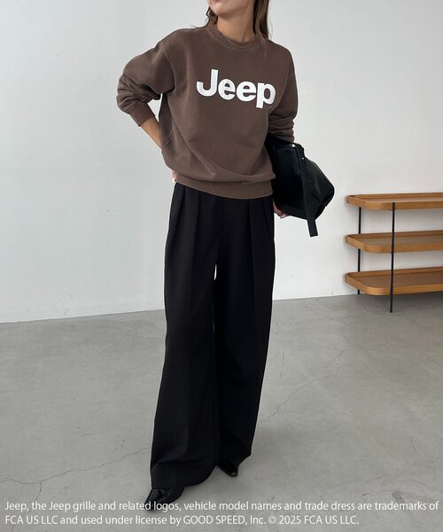 CAPRICIEUX LE'MAGE（カプリシューレマージュ）の「〈GOOD ROCK SPEED〉Jeep®スウェット（スウェット・レディース・ブラウン/ブラック・FREE）」の10枚目の写真