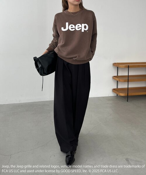 CAPRICIEUX LE'MAGE（カプリシューレマージュ）の「〈GOOD ROCK SPEED〉Jeep®スウェット（スウェット・レディース・ブラウン/ブラック・FREE）」の13枚目の写真