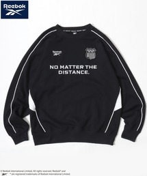 Reebok/リーボック オーバーサイズ 裏毛 ゲームシャツ サッカーユニフォーム ロゴ ワッペン ワンポイント刺繍 スウェット トレーナー/ブロークコア/レディース メンズ
