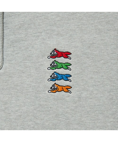 ICECREAM（アイスクリーム）の「EMBORIDERED LOGO DAMAGED HALF ZIP SWEATSHIRT（スウェット・メンズ・グレー/ブラック/ブラウン・X-LARGE/LARGE/MEDIUM/SMALL）」の12枚目の写真