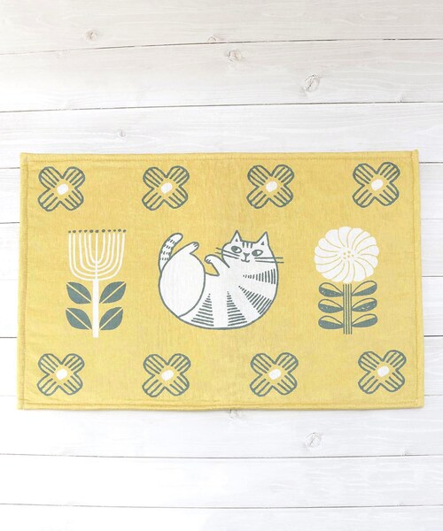 one'sterrace（ワンズテラス）の「FIKA 玄関マット（ラグ/マット・レディース・グレー系4/イエロー系8・99）」の2枚目の写真