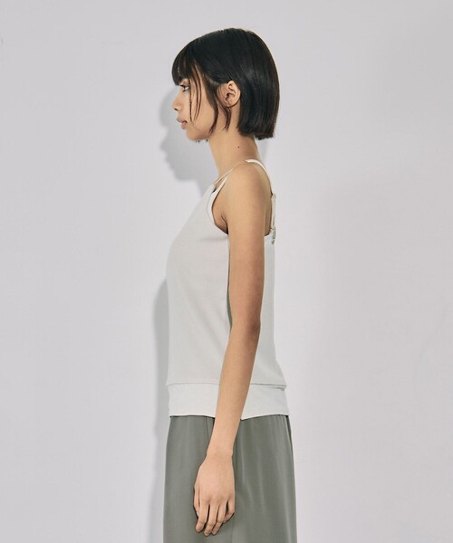 UNITED TOKYO（ユナイテッドトウキョウ）の「ベロアコンビカップインキャミソール｜ウォッシャブル/カップ付きキャミ/レイヤード/春服（キャミソール・レディース・ブラック/ホワイト・FREE）」の17枚目の写真