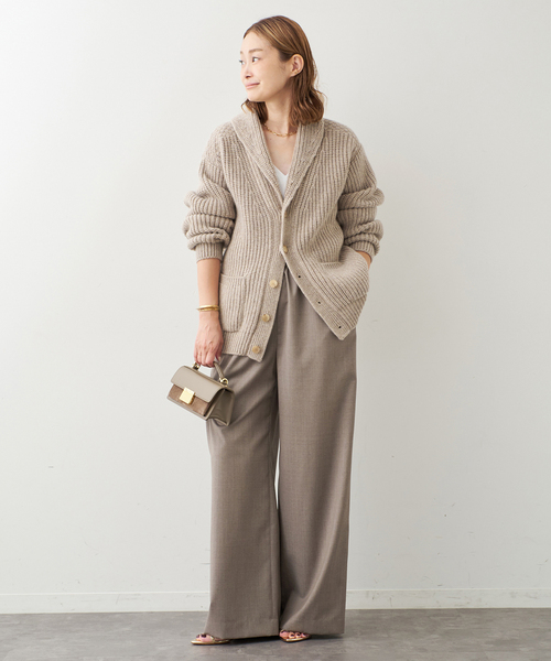 Deuxieme Classe(ドゥーズィエムクラス)の「*Effortless Wool パンツ(その他パンツ・レディース・チャコールグレー/ウッド/ブラック・34/36/38)」の6枚目の写真