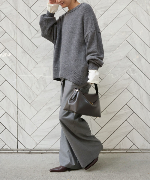 Deuxieme Classe(ドゥーズィエムクラス)の「*Effortless Wool パンツ(その他パンツ・レディース・チャコールグレー/ウッド/ブラック・34/36/38)」の14枚目の写真