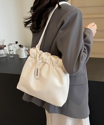 blackdia ocean（ブラックダイヤオーシャン）の「blackdia ocean PU ギャザートートバッグ（トートバッグ）」