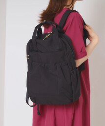 ITS'DEMO | 【A4／11ポケット】ふんわり軽量撥水リュック(バックパック/リュック)