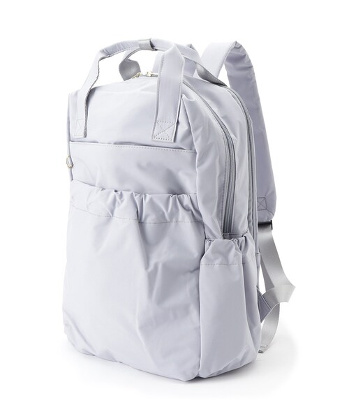 ITS'DEMO（イッツデモ）の「【A4／11ポケット】ふんわり軽量撥水リュック（バックパック/リュック・レディース・ダークグレー/ブラック/サックスブルー・00）」の19枚目の写真