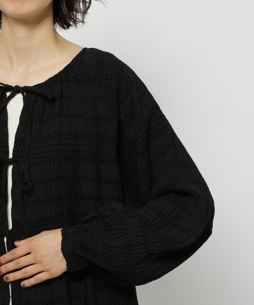 niko and...（ニコアンド）の「モールギャザーチュニックワンピース（ワンピース・レディース・ライトグレー/ブラック/キャメル・FREE）」の18枚目の写真