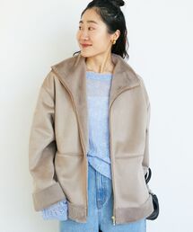 le.coeur blanc(ルクールブラン)のフェイクムートンファーコート(ムートンコート)