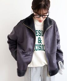 le.coeur blanc | フェイクムートンファーコート(ムートンコート)