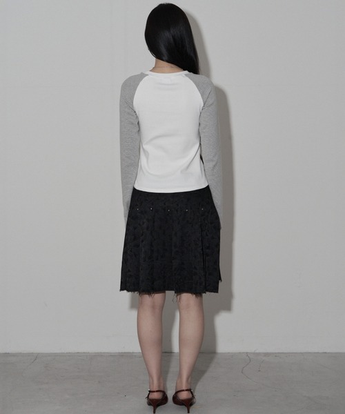 Midnight Move（ミッドナイトムーブ）の「A'GEM/9 × .kom 『MIDNIGHT MOVE/ミッドナイトムーブ』ST ANGEL LONG SLEEVE/ ラグラン切り替え エンジェルスターデザイン 長袖Tシャツ/カットソー（Tシャツ/カットソー・レディース・アイボリー/ブラック/グレー・FREE）」の17枚目の写真