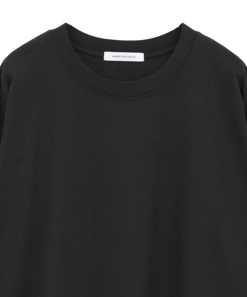 AMERICAN HOLIC(アメリカンホリック)の「コットンロング丈プルオーバー(Tシャツ/カットソー・レディース・オフホワイト/チャコールグレー/ブラック・FREE)」の16枚目の写真