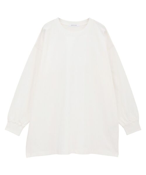 AMERICAN HOLIC(アメリカンホリック)の「コットンロング丈プルオーバー(Tシャツ/カットソー・レディース・オフホワイト/チャコールグレー/ブラック・FREE)」の12枚目の写真
