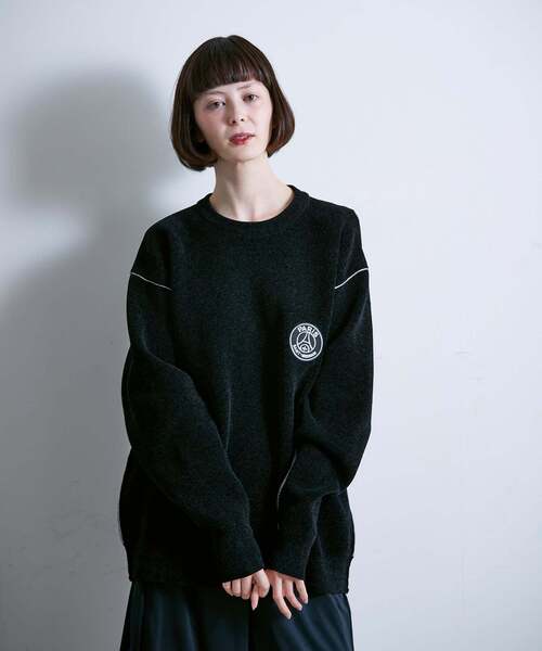 PARIS SAINT-GERMAIN（パリサンジェルマン）の「【Paris Saint-Germain / パリ・サン＝ジェルマン】 JP Mall knit pullover（ニット/セーター・メンズ・ホワイト/ブラック/ネイビー/カーキ・SMALL/MEDIUM/LARGE/X-LARGE）」の6枚目の写真
