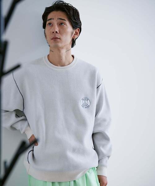 PARIS SAINT-GERMAIN（パリサンジェルマン）の「【Paris Saint-Germain / パリ・サン＝ジェルマン】 JP Mall knit pullover（ニット/セーター・メンズ・ホワイト/ブラック/ネイビー/カーキ・SMALL/MEDIUM/LARGE/X-LARGE）」の11枚目の写真