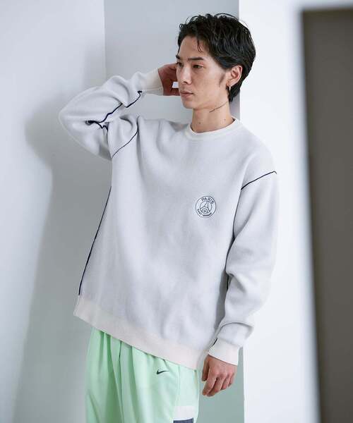 PARIS SAINT-GERMAIN（パリサンジェルマン）の「【Paris Saint-Germain / パリ・サン＝ジェルマン】 JP Mall knit pullover（ニット/セーター・メンズ・ホワイト/ブラック/ネイビー/カーキ・SMALL/MEDIUM/LARGE/X-LARGE）」の12枚目の写真