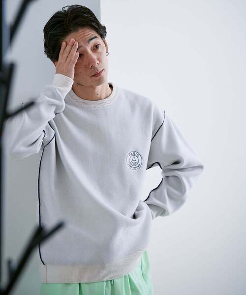 PARIS SAINT-GERMAIN（パリサンジェルマン）の「【Paris Saint-Germain / パリ・サン＝ジェルマン】 JP Mall knit pullover（ニット/セーター・メンズ・ホワイト/ブラック/ネイビー/カーキ・SMALL/MEDIUM/LARGE/X-LARGE）」の13枚目の写真